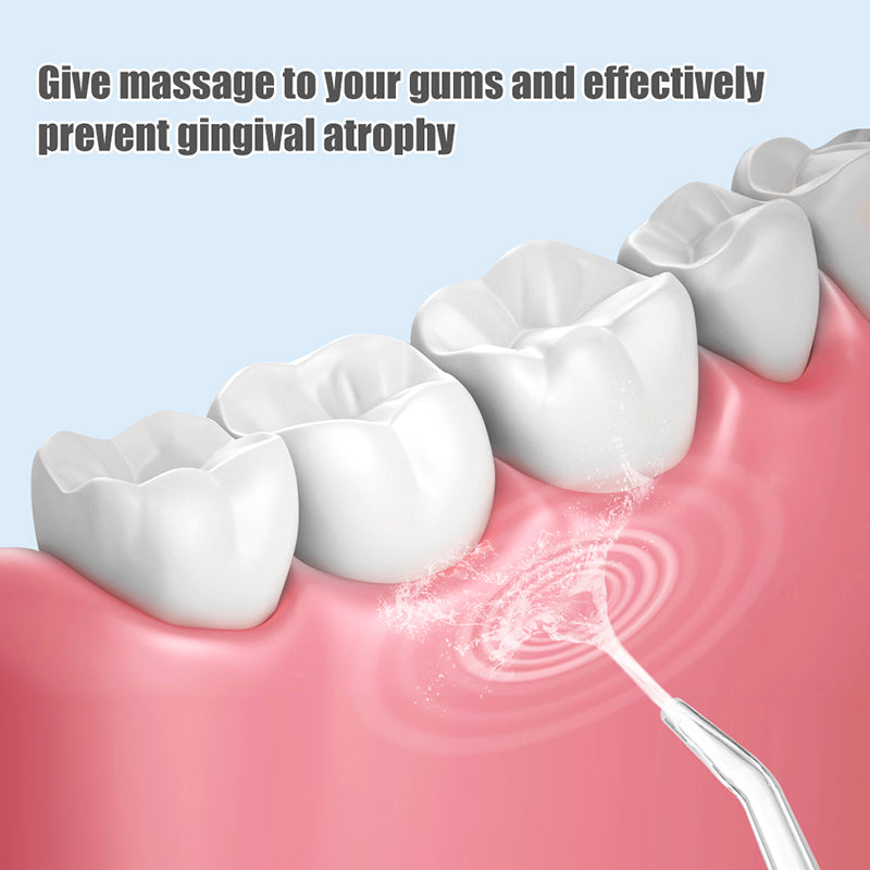 Professional Oral Irrigator for Teeth & Gums with 4 Jet Tips, 3 Modes & 360° Rotation , Water Dental Flosser